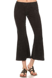 Chatoyant Mineral Washed Crop Flare Black