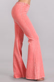Chatoyant Mineral Wash Bell Bottoms Peach