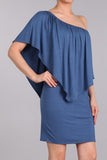 Chatoyant 4 Way Convertible Dress Denim Blue
