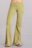 Chatoyant Mineral Wash Bell Bottoms Pear