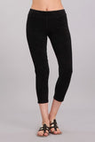 Chatoyant Mineral Wash Side Lace Leggings Black