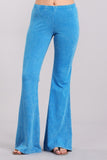 Chatoyant Mineral Wash Bell Bottoms Deep Azure
