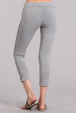 Chatoyant Mineral Wash Side Lace Leggings Silver