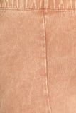 Chatoyant Mineral Wash Cropped Pants Honey Taupe