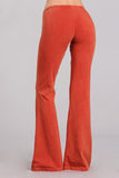 Chatoyant Mineral Wash Bell Bottoms Rust