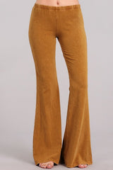 Chatoyant Mineral Wash Bell Bottoms Butterscotch
