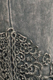 Chatoyant Crochet Lace Leggings Taupe Gray