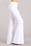 Chatoyant Mineral Wash Bell Bottoms White