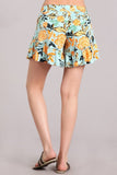 Chatoyant Floral Shorts Green