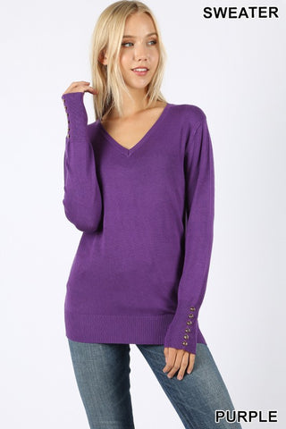 🍁  Purple Long Sleeve Sweater 🍁