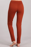 Chatoyant Slim Fit Ponte Leggings Dark Rust