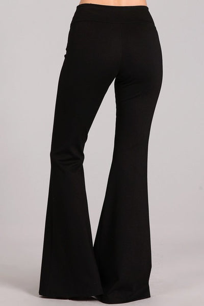 Chatoyant Ponte Flare Bell Bottoms Black – Jalynn's Closet