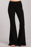Chatoyant Ponte Flare Bell Bottoms Black