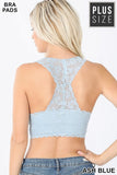 Stretch Lace Hourglass Bralette Sage