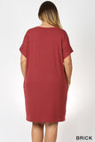💐  Plus Size V-Neck Dress with Pockets 💐