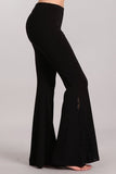 Chatoyant Black Lace Bell Bottoms