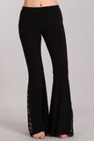 Chatoyant Black Lace Bell Bottoms