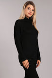 Chatoyant Peppered Lurex Knit Top Black