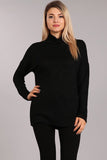 Chatoyant Peppered Lurex Knit Top Black