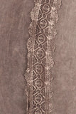Chatoyant Crochet Side Lace Bell Bottoms Desert Taupe