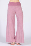 Chatoyant Mineral Wash Wide Leg Palazzo Pants Lt. Pink