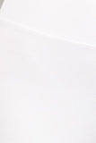Chatoyant Flared Bell Pants With Frayed Fringe White