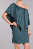 Chatoyant 4 Way Convertible Dress Deep Teal