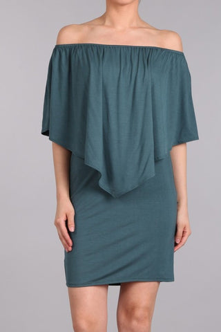 Chatoyant 4 Way Convertible Dress Deep Teal