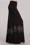 Chatoyant Black Lace Skirt