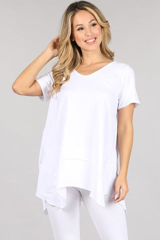 Chatoyant Basic Mineral Wash Top White