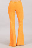 Chatoyant Mineral Wash Bell Bottoms Tangerine