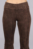 Chatoyant Mineral Wash French Terry Pants Brown