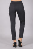 Chatoyant Crop Capris with Side Split Charcoal