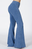 Chatoyant Plus Size Front and Back Detail Seam Lt. Denim