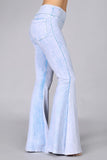 Chatoyant Mineral Wash French Terry Pants Powder Blue
