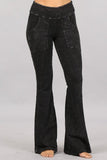 Chatoyant Mineral Washed French Terry Pocket Pants Black