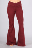 Chatoyant Plus Size Mineral Wash French Terry Pants Burnt Clay