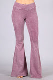 Chatoyant Mineral Wash French Terry Pants Dusty Rose