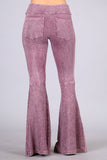 Chatoyant Mineral Wash French Terry Pants Dusty Rose
