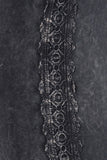 Chatoyant Crochet Side Lace Bell Bottoms Dark Ash Grey