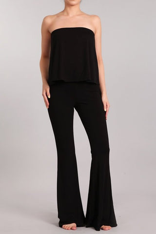 Chatoyant Tube Bell Bottoms Top Jumper