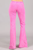 Chatoyant Mineral Wash Bell Bottoms Bubble Gum Pink