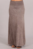 Chatoyant Mineral Wash Skirt Desert Taupe