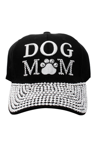 Bling "Dog Mom" Cap