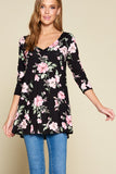 Emerald Collection  Floral Tunic