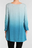 Chatoyant Ombre Tunic Top Heather Gray