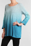 Chatoyant Ombre Tunic Top Heather Gray