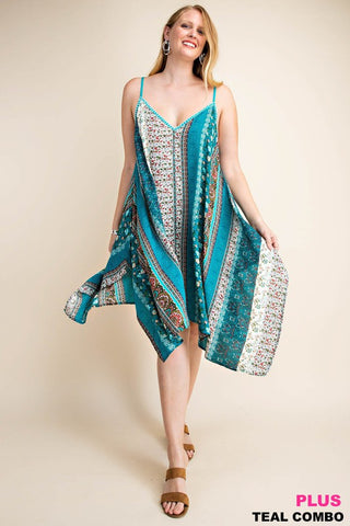 Kori Plus Size Stitch Boho Sun Dress