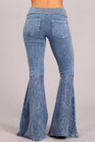 Chatoyant Mineral Wash French Terry Pants Light Denim