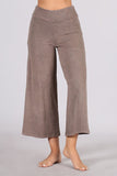 Chatoyant Mineral Wash Cropped Wide-Leg Pants Desert Taupe